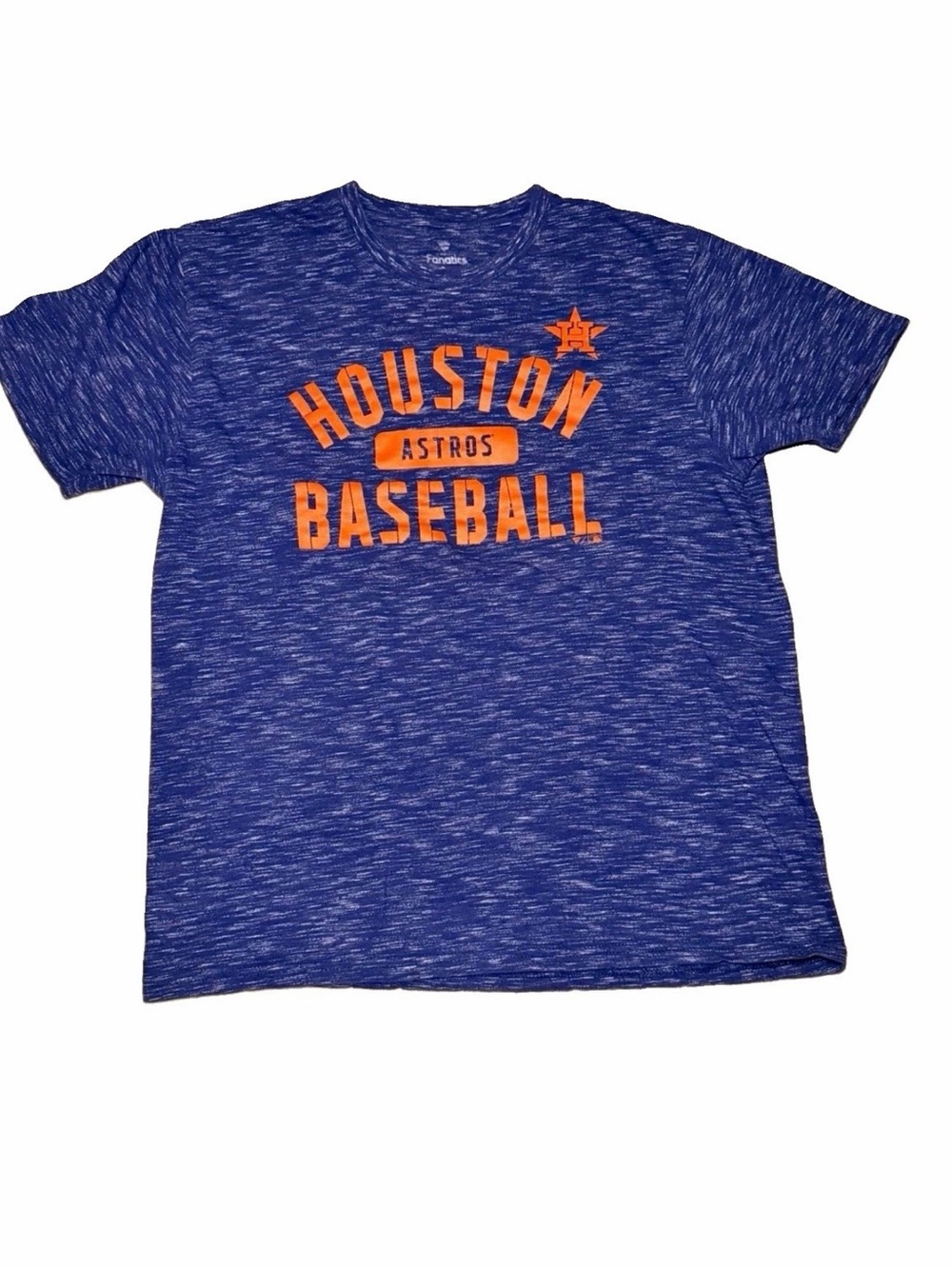 Fanatics Blue Heather Houston Astros Baseball Tee - Size L